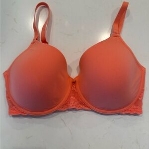 Natori Lightly Lined Coral Lace Bra